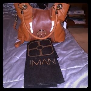 Iman Leather Tote